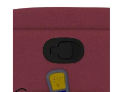 New Poltrona de massagens reclinável tecido tinto SHL234837 Vermelho