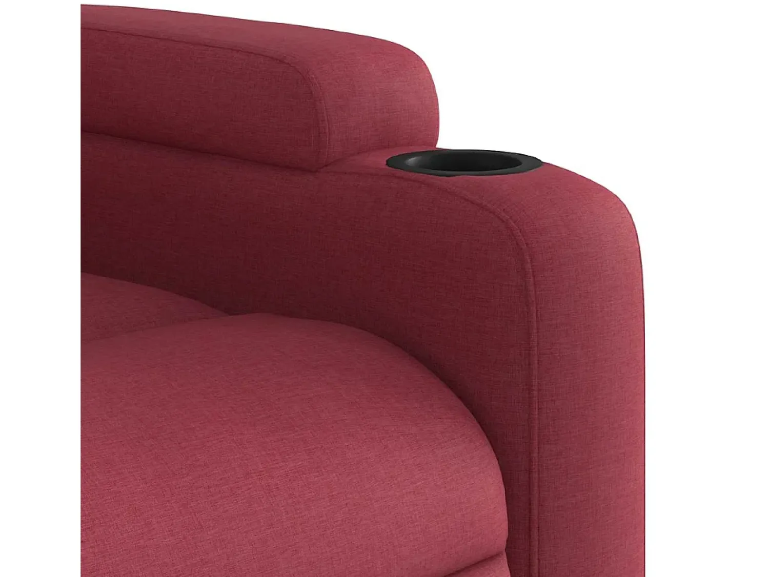 New Poltrona de massagens reclinável tecido tinto SHL234837 Vermelho