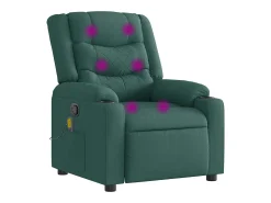 Poltrona| Poltrona de massagens reclinável tecido verde-escuro SHL33480 Verde pinho