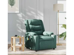 Poltrona| Poltrona de massagens reclinável tecido verde-escuro SHL33480 Verde pinho