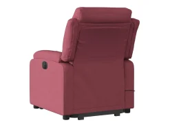 Poltrona* Poltrona de massagens reclin. elevatória tecido tinto SHL584124 Vermelho