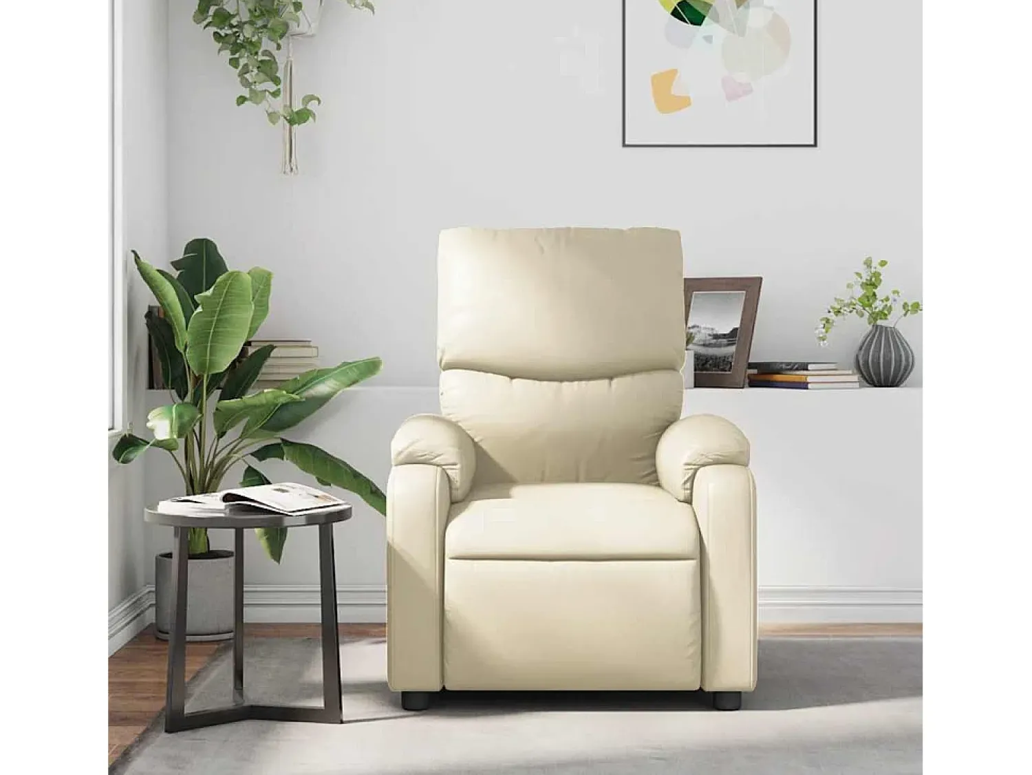 Poltrona de massagens reclinável couro artificial cor SHL244488^ Poltrona