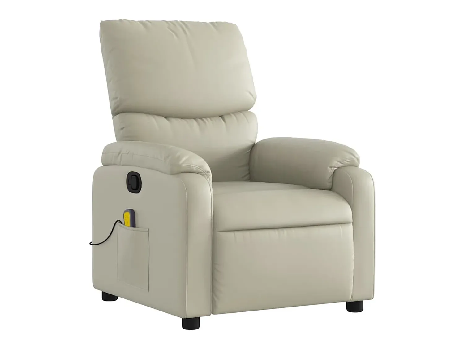 Poltrona de massagens reclinável couro artificial cor SHL244488^ Poltrona
