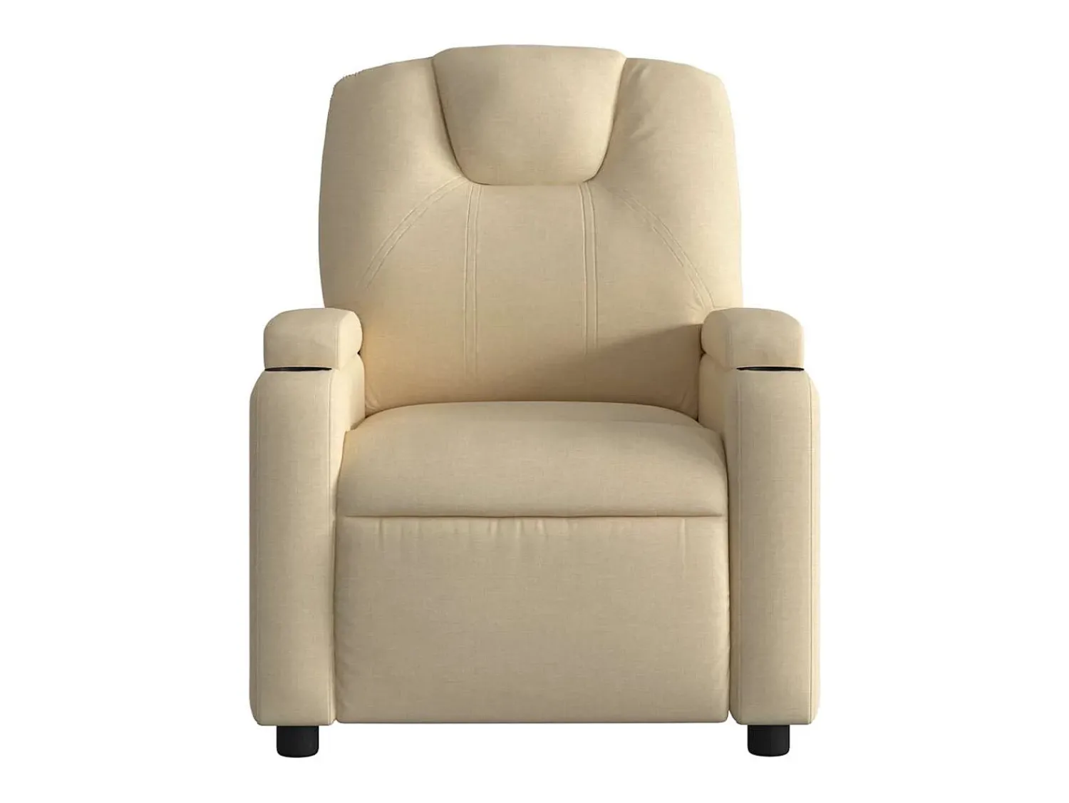 Poltrona* Poltrona de massagens reclinável tecido cor SHL461624 Creme
