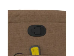 Best Poltrona de massagens reclinável tecido SHL105101 Castanho