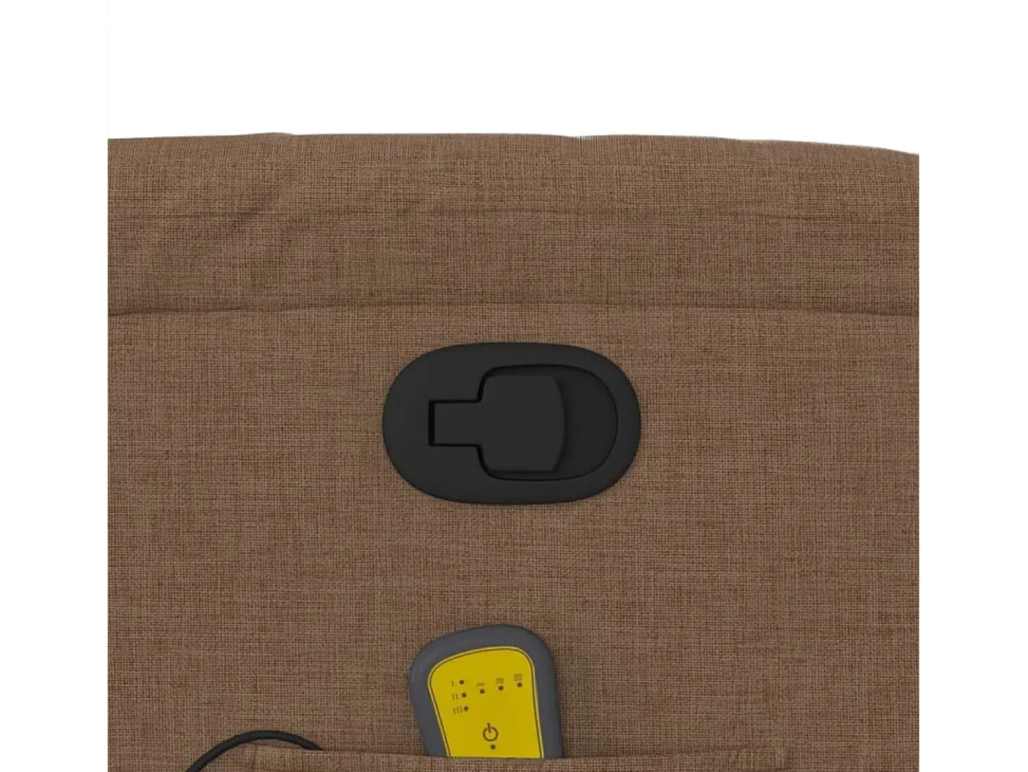 Best Poltrona de massagens reclinável tecido SHL105101 Castanho