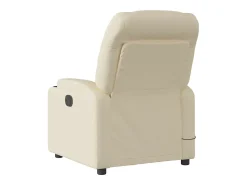 Hot vidaxl Poltrona de massagens reclinável tecido cor Creme