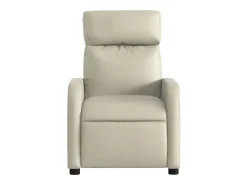 Poltrona| Poltrona de massagens reclinável couro artificial cor SHL48881 Creme