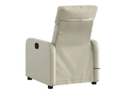 Poltrona| Poltrona de massagens reclinável couro artificial cor SHL48881 Creme