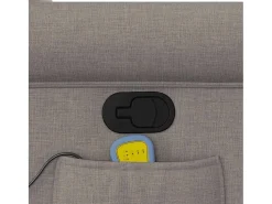 Sale Poltrona de massagens reclinável tecido cinzento-acastanhado SHL55617 Taupe