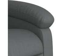 Poltrona* Poltrona de massagens reclinável couro artificial SHL701073 Cinzento