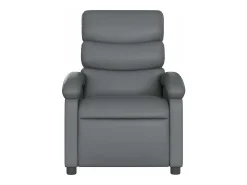 Poltrona* Poltrona de massagens reclinável couro artificial SHL701073 Cinzento
