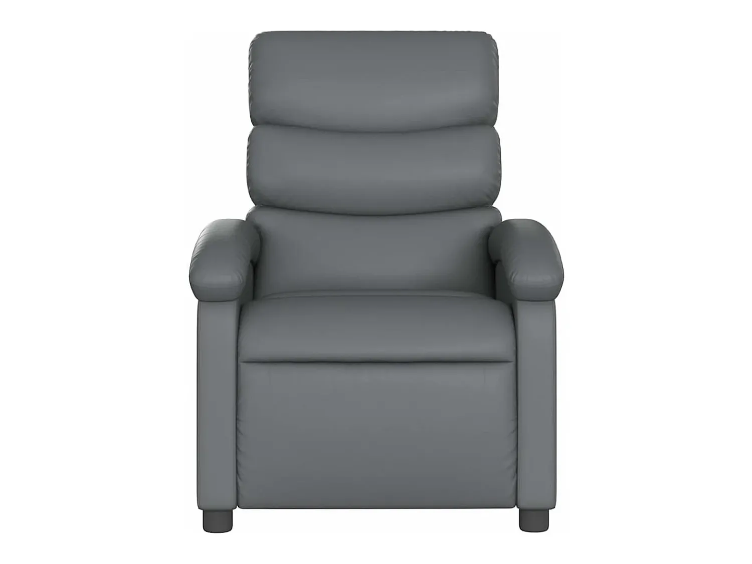 Poltrona* Poltrona de massagens reclinável couro artificial SHL701073 Cinzento
