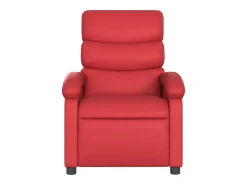Outlet vidaxl Poltrona de massagens reclinável couro artificial Vermelho