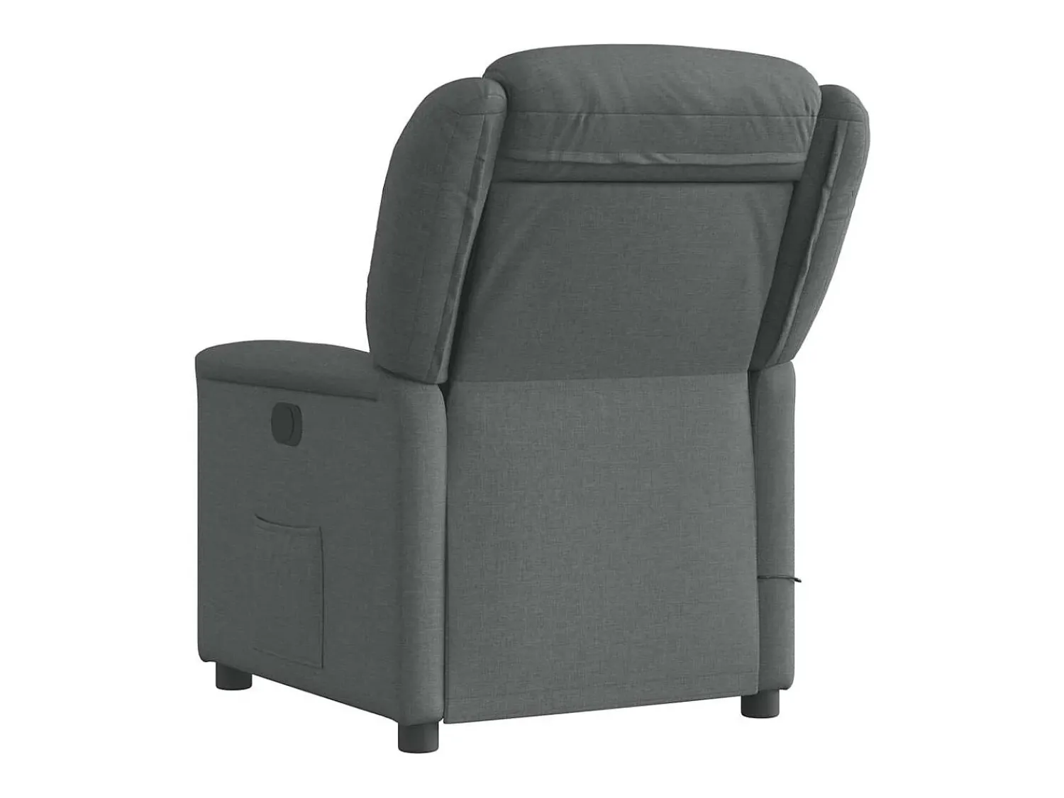 Poltrona de massagens reclinável tecido cinzento-escuro SHL948005 Cinza antracite