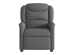 Poltrona de massagens reclinável tecido cinzento-escuro SHL948005 Cinza antracite