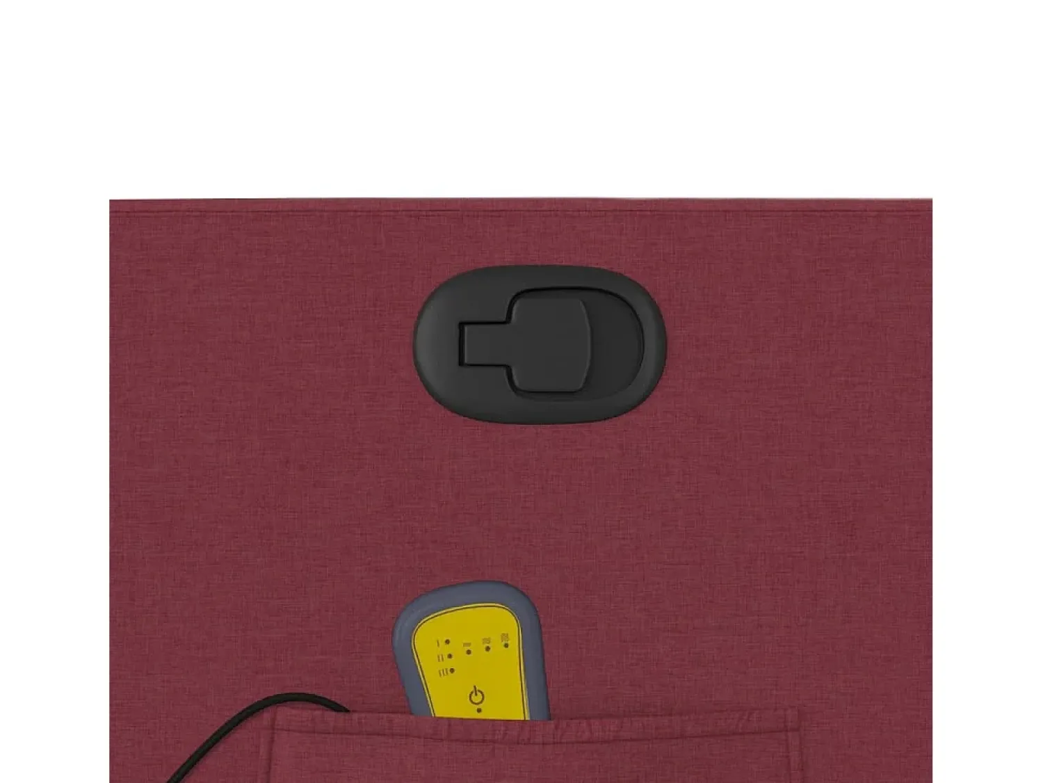 Poltrona| Poltrona de massagens reclinável tecido tinto SHL742077 Vermelho
