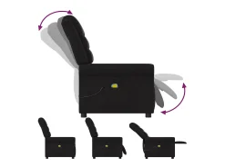 Poltrona| Poltrona de massagens reclinável tecido SHL817648 Preto