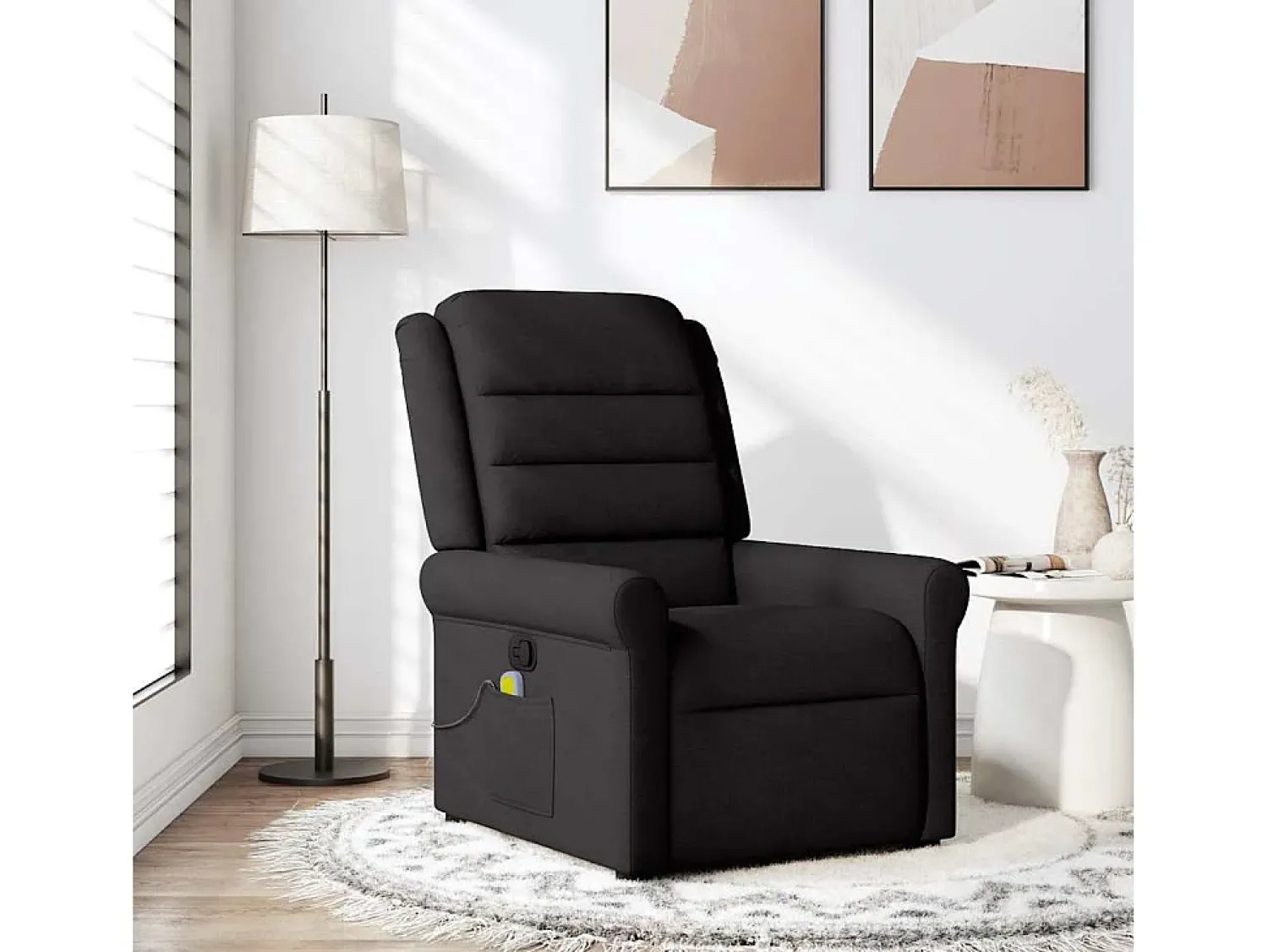 Poltrona| Poltrona de massagens reclinável tecido SHL817648 Preto