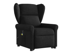 Hot Poltrona de massagens reclinável elevatória tecido SHL475600 Preto