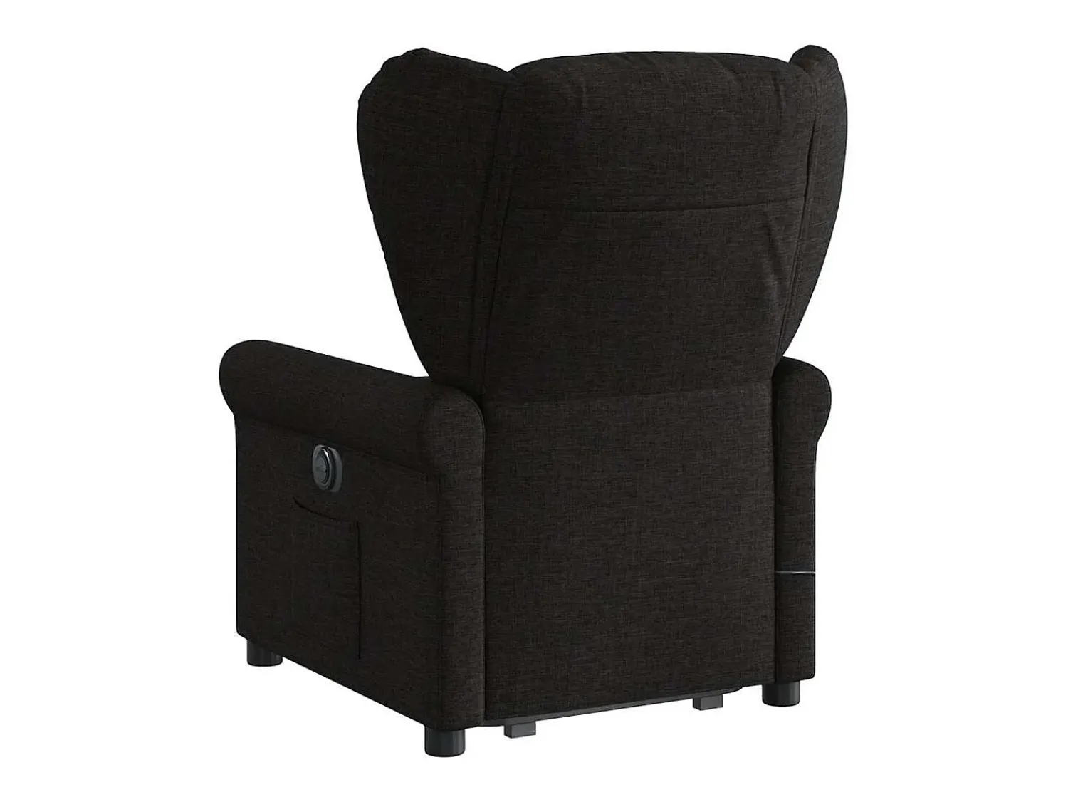 Hot Poltrona de massagens reclinável elevatória tecido SHL475600 Preto