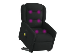 Poltrona* Poltrona de massagens reclinável elevatória tecido SHL287462 Preto