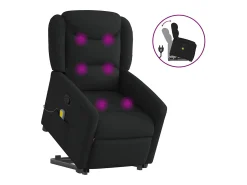 Poltrona* Poltrona de massagens reclinável elevatória tecido SHL287462 Preto