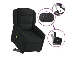Poltrona* Poltrona de massagens reclinável elevatória tecido SHL287462 Preto