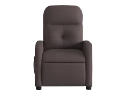 Poltrona| Poltrona de massagens reclinável tecido -escuro SHL705884 Castanho
