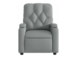Poltrona| Poltrona de massagens reclinável elétrica tecido -claro SHL569421 Cinzento