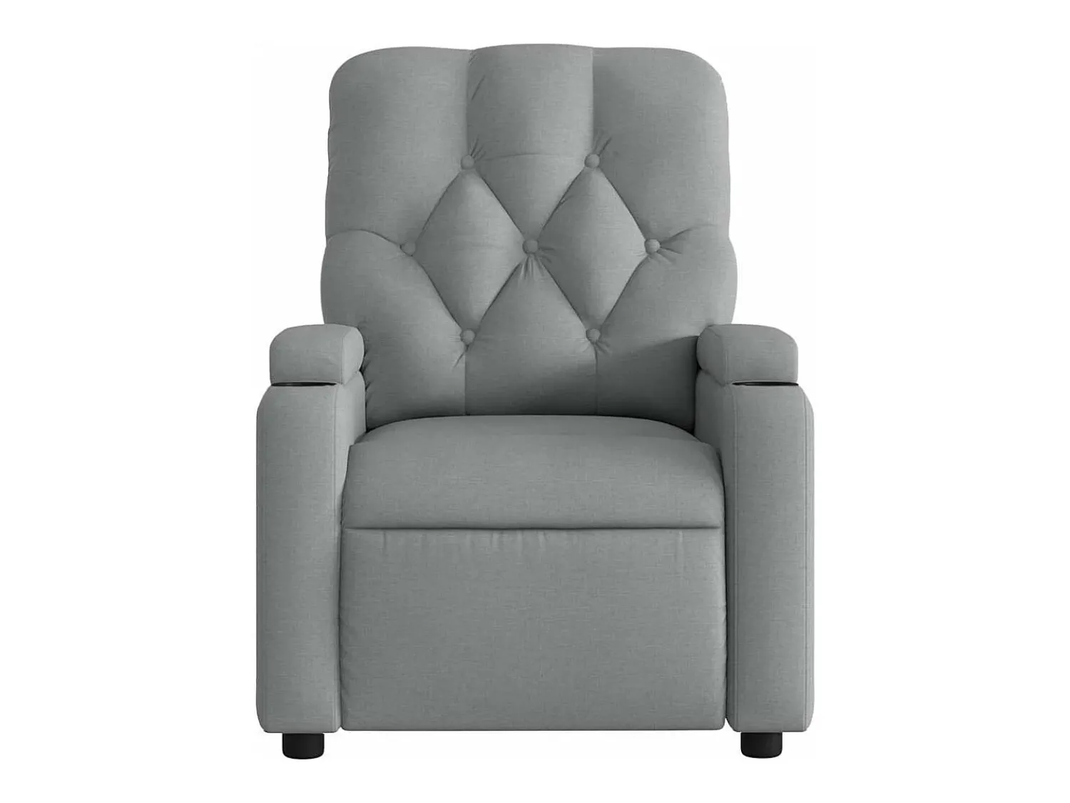 Poltrona| Poltrona de massagens reclinável elétrica tecido -claro SHL569421 Cinzento