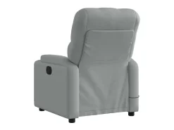 Poltrona| Poltrona de massagens reclinável elétrica tecido -claro SHL569421 Cinzento
