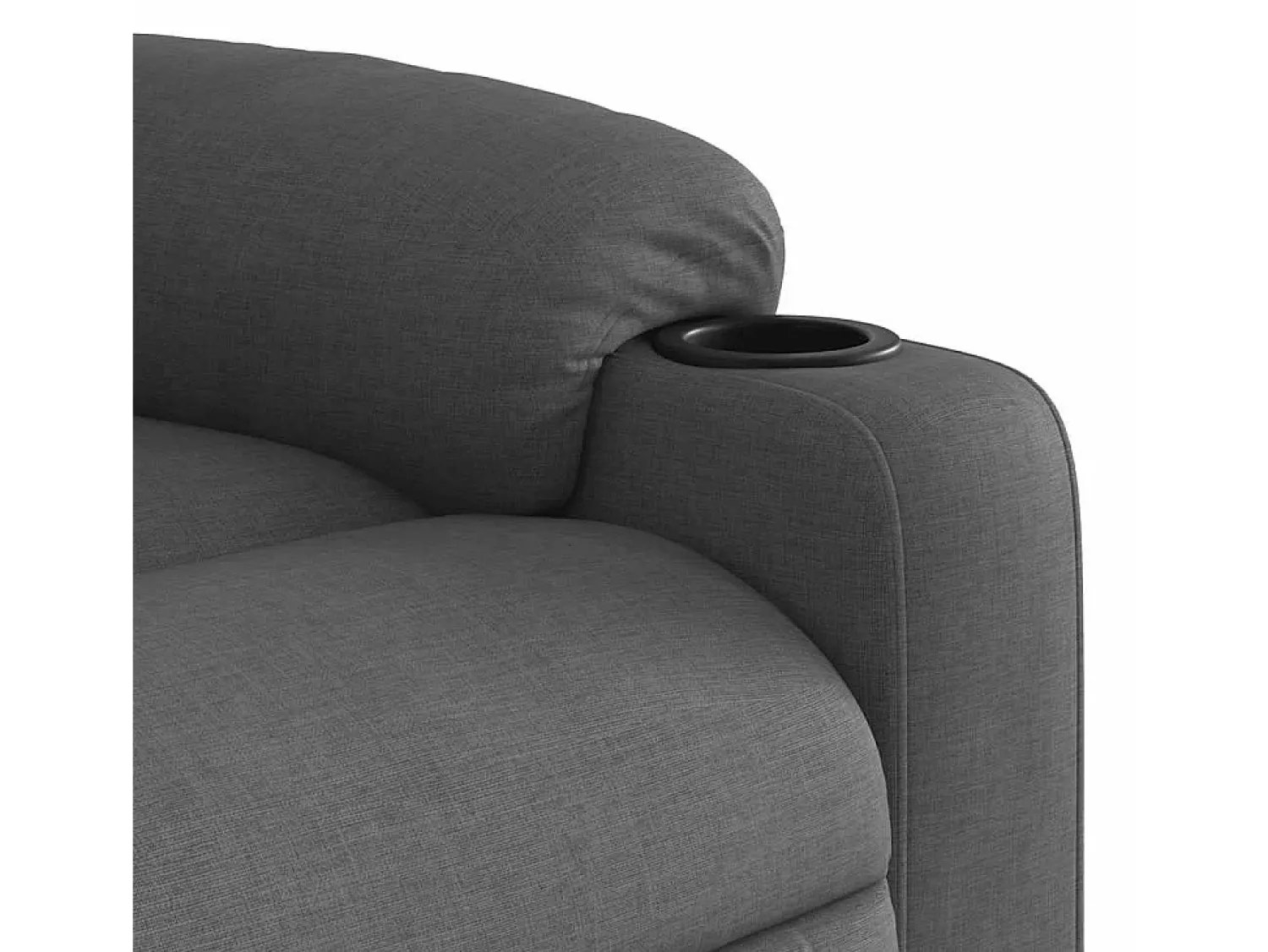 Online Poltrona de massagens reclinável tecido cinzento-escuro SHL888206 Cinza antracite