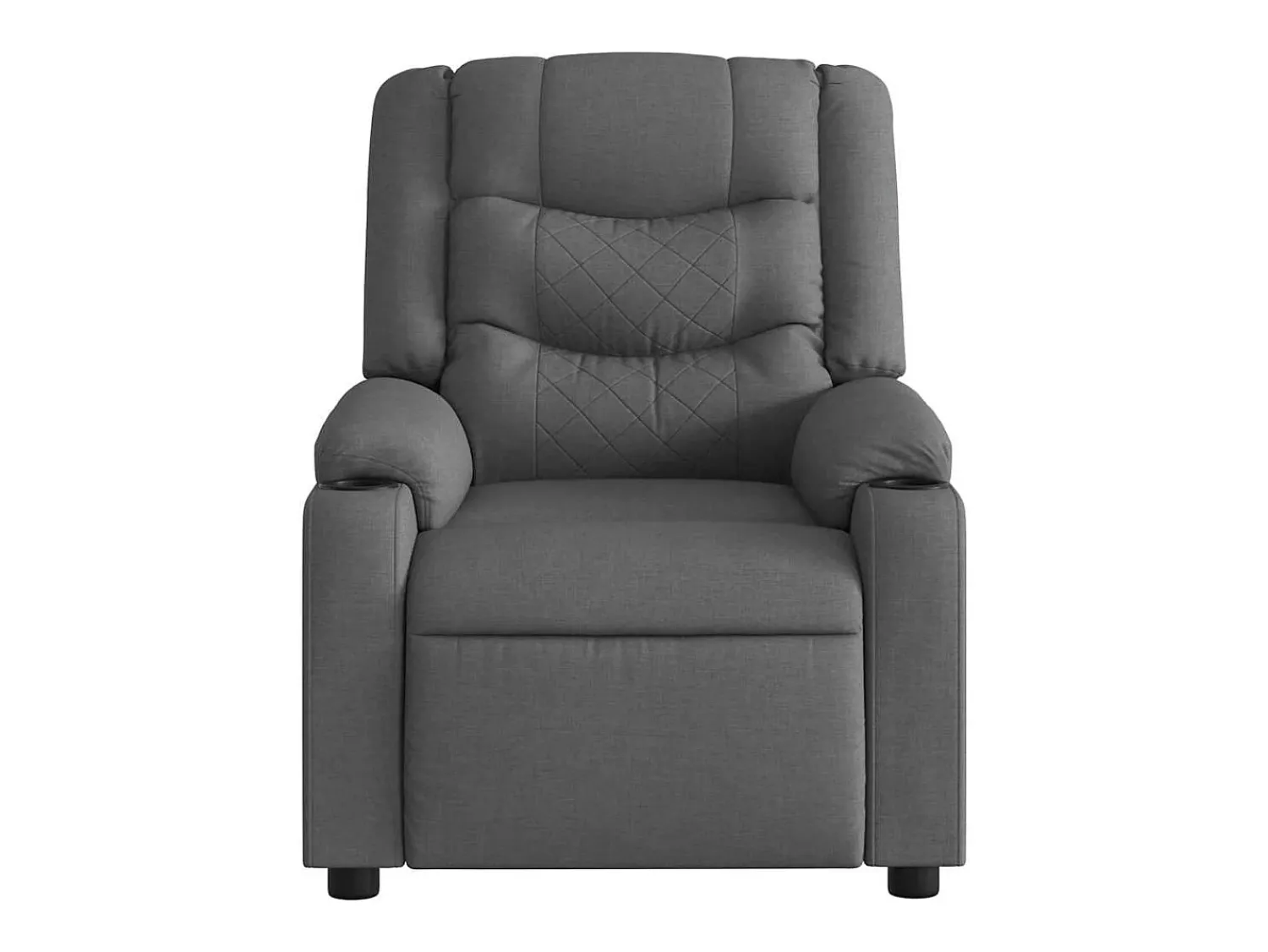 Online Poltrona de massagens reclinável tecido cinzento-escuro SHL888206 Cinza antracite