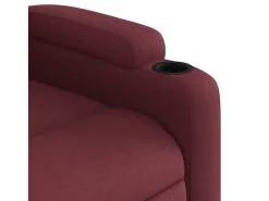 Poltrona de massagens reclinável tecido tinto SHL192238^ Poltrona