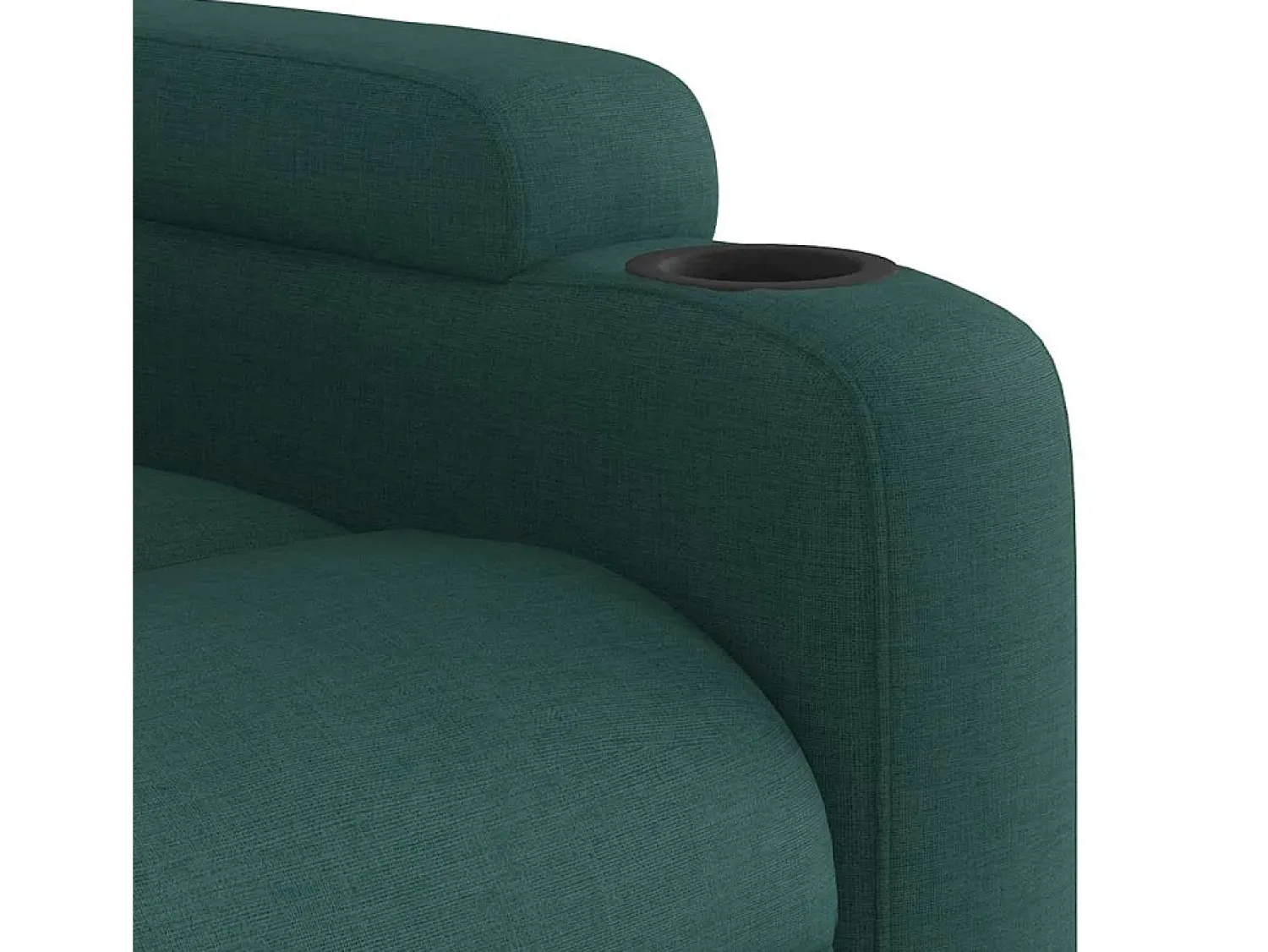 Clearance Poltrona de massagens reclinável tecido verde-escuro SHL556167 Verde pinho