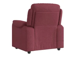 Best Poltrona de massagens reclinável tecido tinto SHL100143 Vermelho
