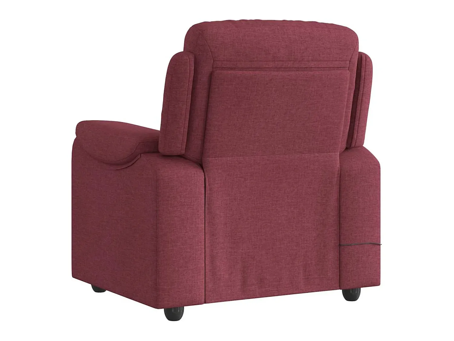 Best Poltrona de massagens reclinável tecido tinto SHL100143 Vermelho