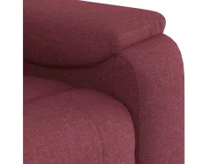 Best Poltrona de massagens reclinável tecido tinto SHL100143 Vermelho
