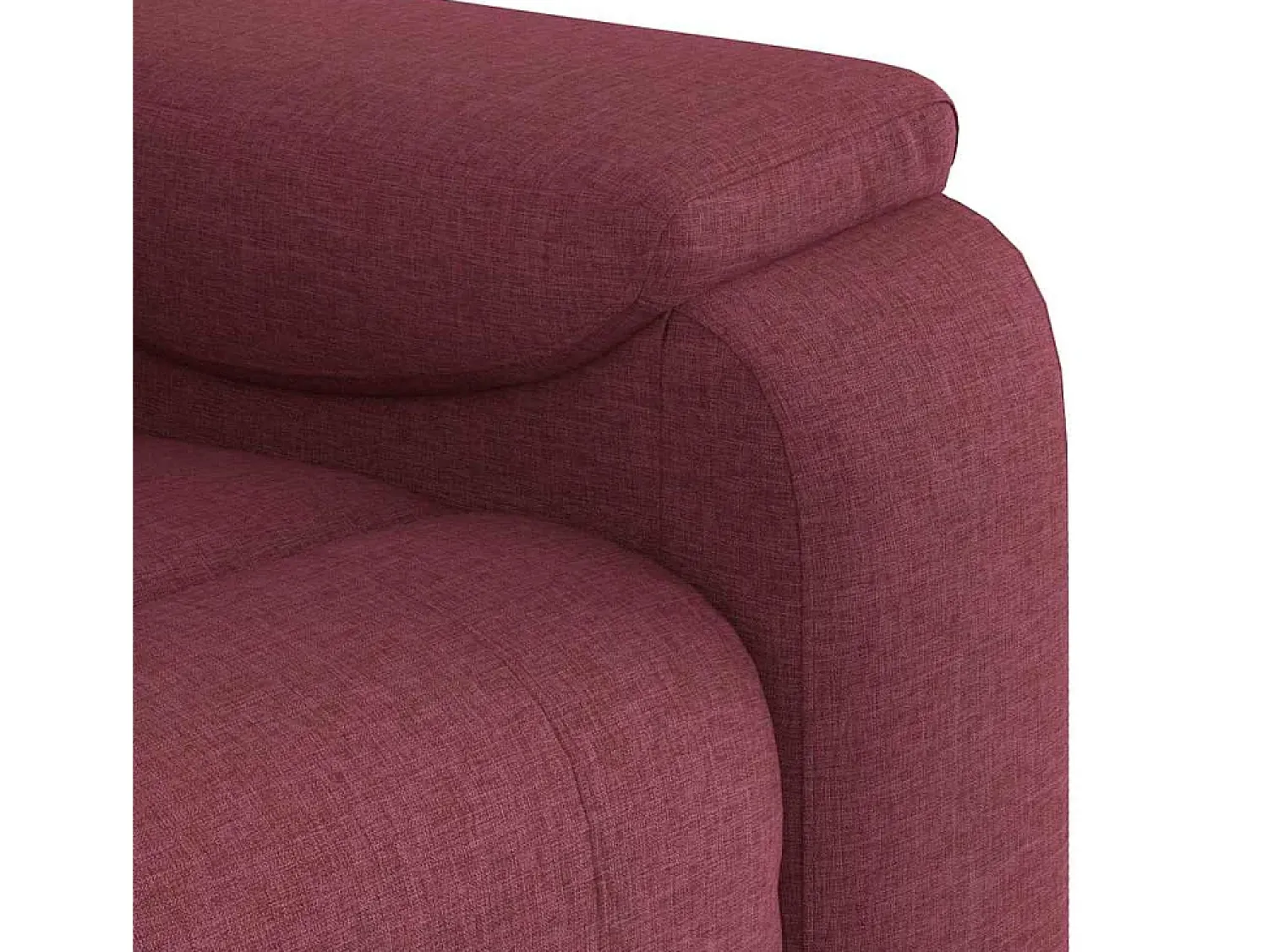 Best Poltrona de massagens reclinável tecido tinto SHL100143 Vermelho