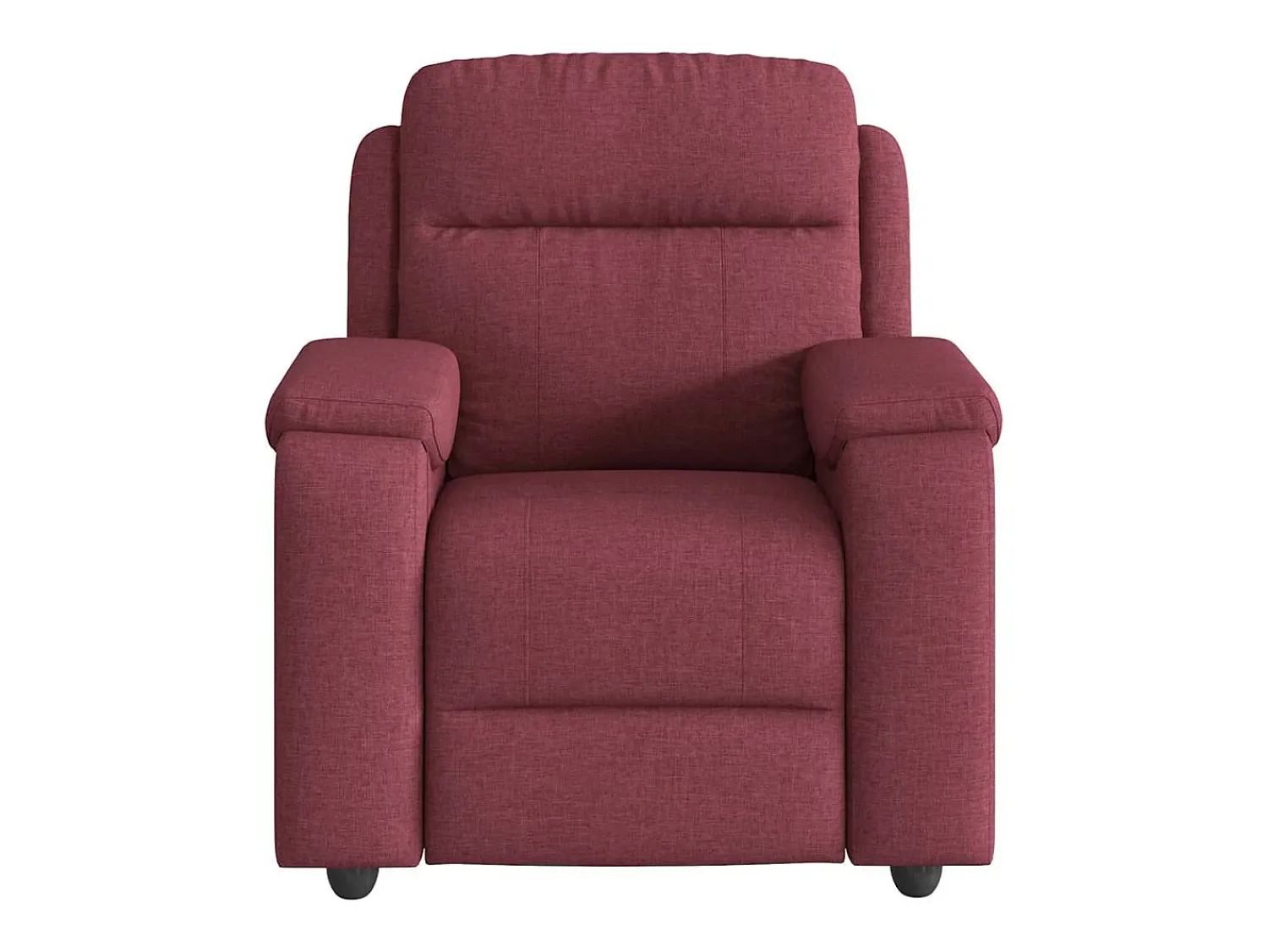 Best Poltrona de massagens reclinável tecido tinto SHL100143 Vermelho