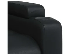 Poltrona* Poltrona de massagens reclinável couro artificial SHL541099 Preto