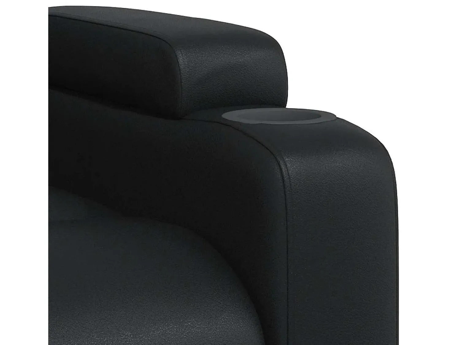 Poltrona* Poltrona de massagens reclinável couro artificial SHL541099 Preto