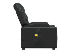Poltrona* Poltrona de massagens reclinável couro artificial SHL541099 Preto