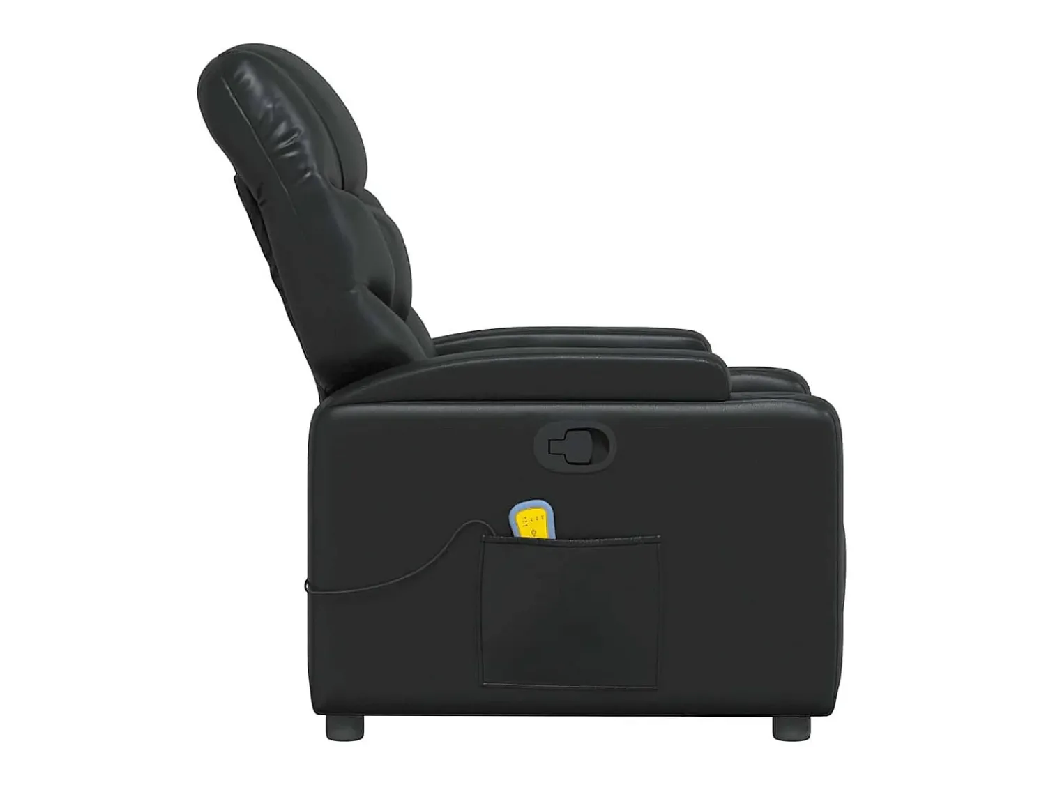 Poltrona* Poltrona de massagens reclinável couro artificial SHL541099 Preto