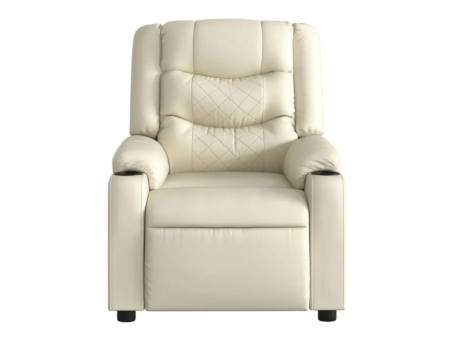 Poltrona* Poltrona de massagens reclinável couro artificial cor SHL832855 Creme