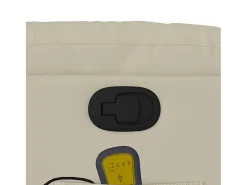 Poltrona* Poltrona de massagens reclinável couro artificial cor SHL832855 Creme