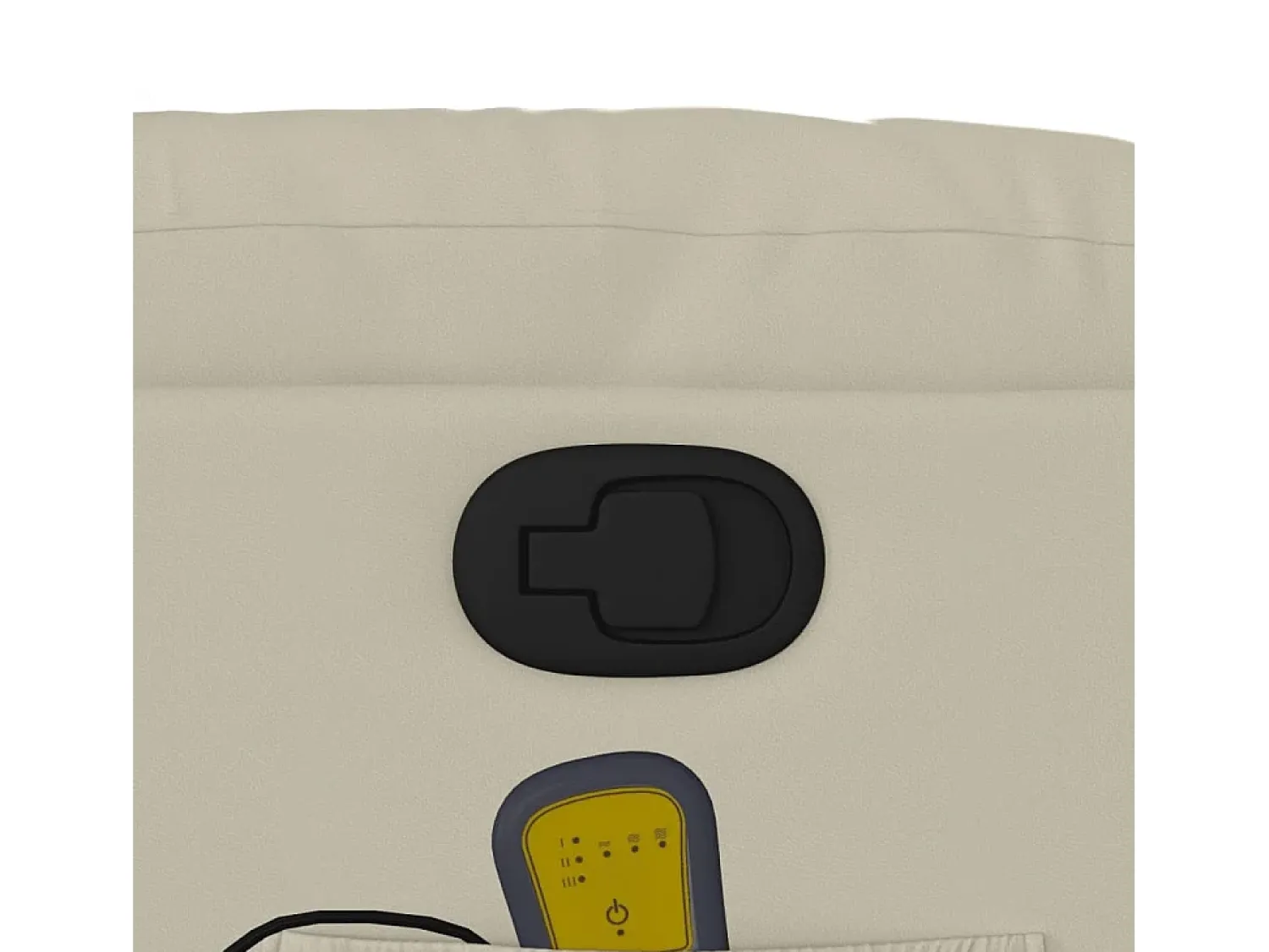 Poltrona* Poltrona de massagens reclinável couro artificial cor SHL832855 Creme