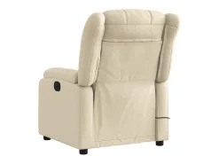 Poltrona* Poltrona de massagens reclinável tecido cor SHL937903 Creme
