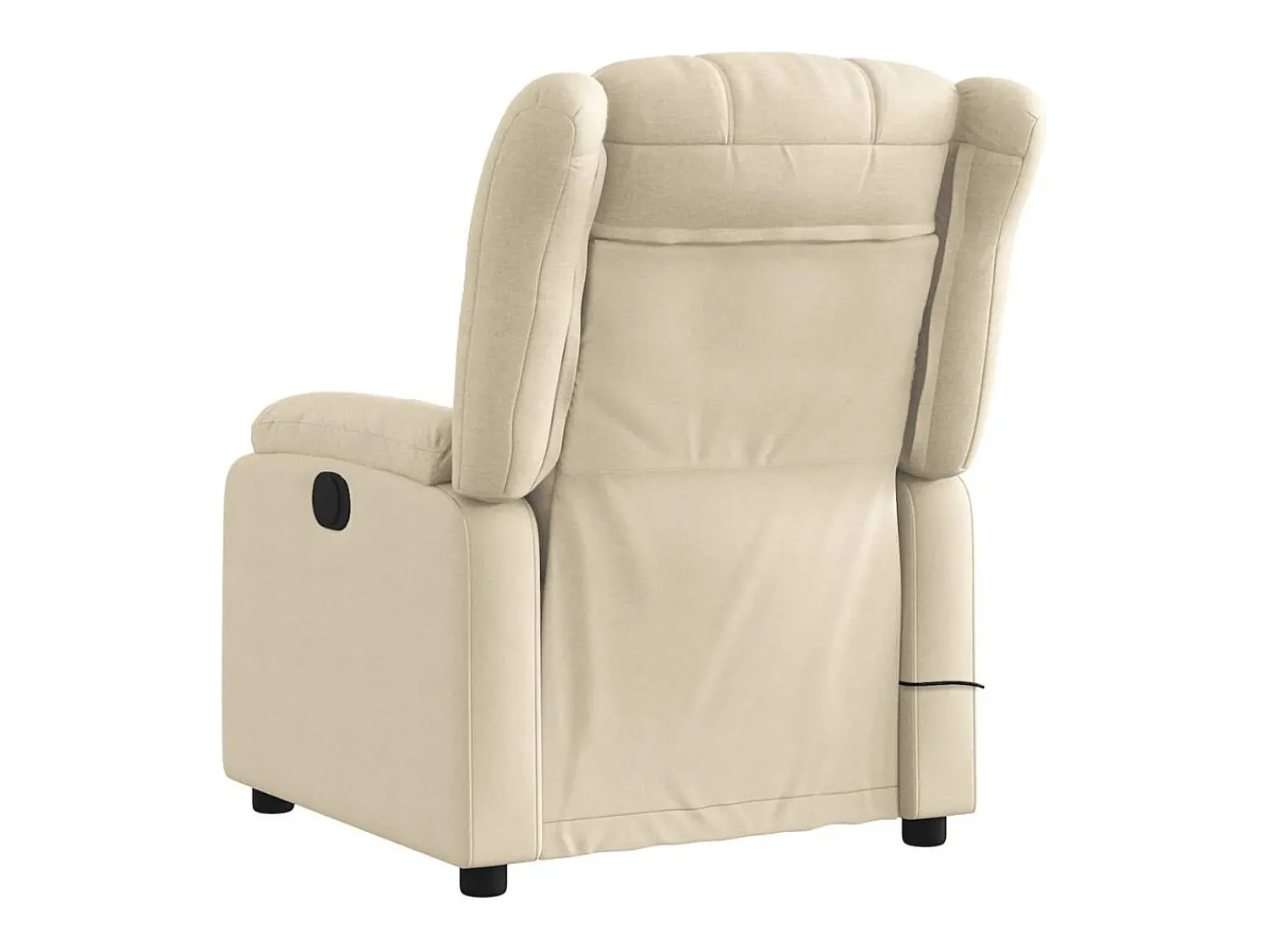 Poltrona* Poltrona de massagens reclinável tecido cor SHL937903 Creme